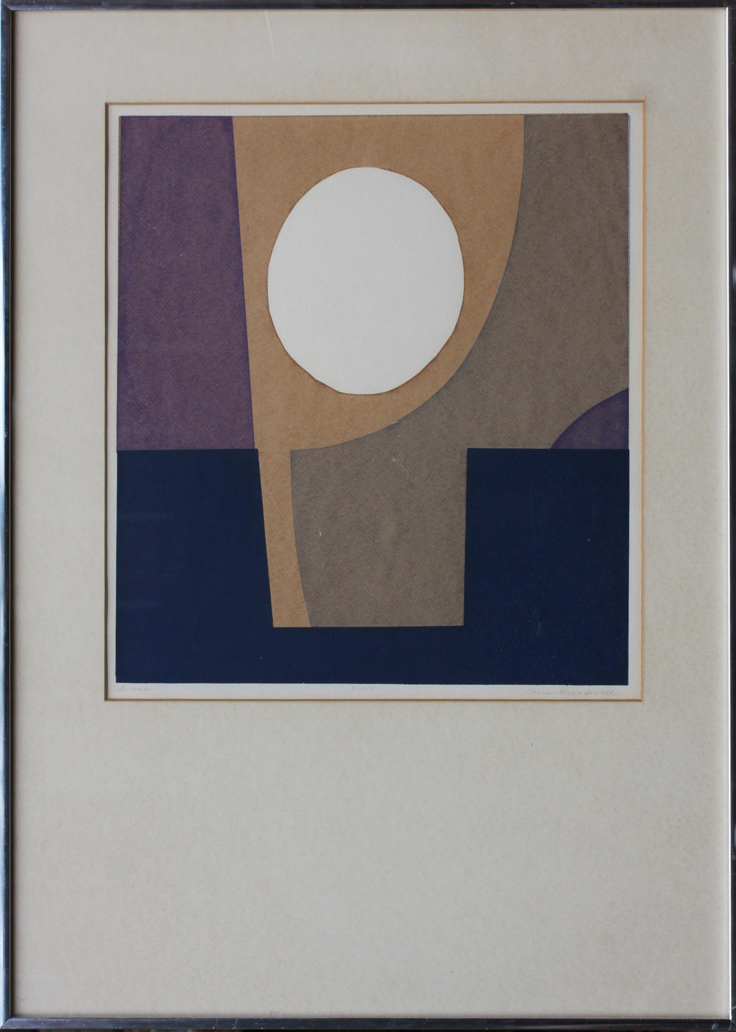 Lynn Broadwell. Serene. Serigraph. 1973.
