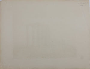 Carl Votteler, after. Temple of Jupiter in Athens (Olympieion). View of Athens. Lysikrates Monument. Three lithographies. Late XIX C.
