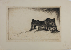 Albert James Webb. A lone Country. Drypoint. 1930s.