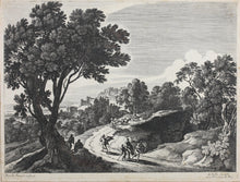 Load image into Gallery viewer, Gabriel Perelle. Italianate landscape with figures. Etching. 1620-1695.
