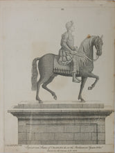 Load image into Gallery viewer, John Kay. Statue of King Charles II in the Parliament Square, Edinburgh. Etching. 1809.
