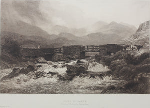 David Law. Pont-y-Garth. Etching. 1894