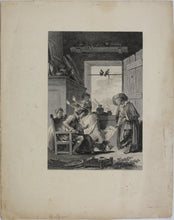 Load image into Gallery viewer, Jean Honoré Fragonard, after. Belphegor. Engraving by Jean-Baptiste Patas. 1795.

