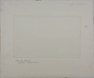 Frank Stack. Service Station. Etching. 1970.
