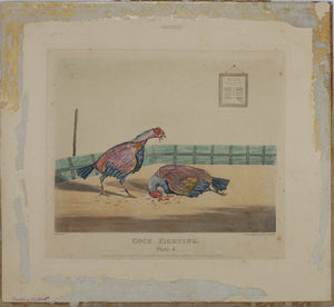 Henry Thomas Alken, after. Cock Fighting. Two prints by Sutherland & Harris, after. XIX - XX C.