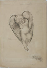 Load image into Gallery viewer, Caroline Hunt Rimmer. Slipping Cherub. Etching. 1904.
