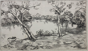 Rob Reed McNagny. Two landscapes. Etchings. 1908.