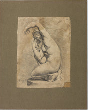 Load image into Gallery viewer, Jan de Bisschop. Statue of a crouching Aphrodite. Etching. C. 1670.
