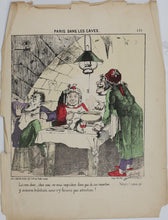 Load image into Gallery viewer, Moloch. Paris dans les caves. 25 hand colored lithographs. 1870-1871 (printed).
