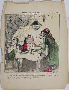 Moloch. Paris dans les caves. 25 hand colored lithographs. 1870-1871 (printed).