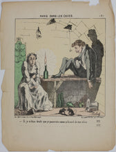 Load image into Gallery viewer, Moloch. Paris dans les caves. 25 hand colored lithographs. 1870-1871 (printed).
