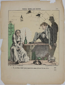 Moloch. Paris dans les caves. 25 hand colored lithographs. 1870-1871 (printed).