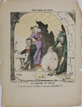 Load image into Gallery viewer, Moloch. Paris dans les caves. 25 hand colored lithographs. 1870-1871 (printed).
