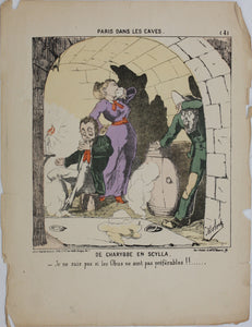 Moloch. Paris dans les caves. 25 hand colored lithographs. 1870-1871 (printed).