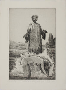 Anonymous. Temptation of St Anthony. Etching. 1967.