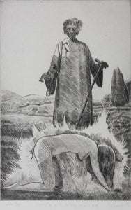 Anonymous. Temptation of St Anthony. Etching. 1967.