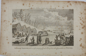 Anonymous. Russian Sledges, used for carrying goods, firing and other commodities in Winter. Etching. 1777.