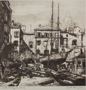 Lionel Barrymore, after. Little Boatyard, Venice. Talio Chrome. Mid XX C.