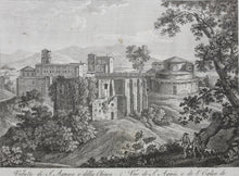 Load image into Gallery viewer, Anonymous. View of St. Agnes, and the Church of St. Constanza. Etching.
