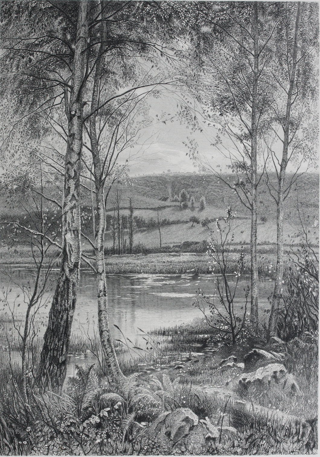 Ernest Parton, after. The Waning of the Year. Engraving by John Saddler. 1883.