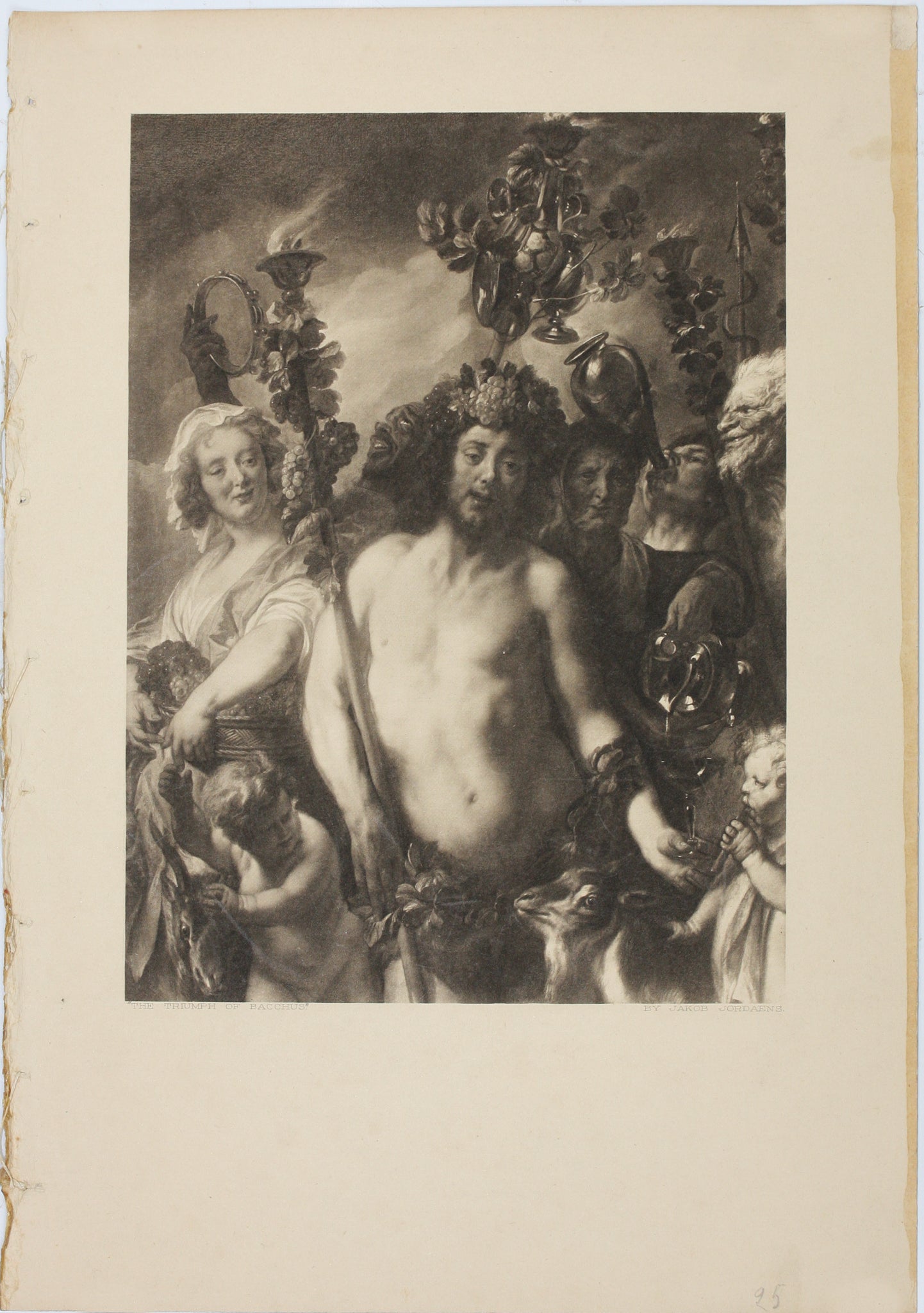 Jacob Jordaens, after. The Triumph of Bacchus'. Heliogravure from the –  Goldin Fine Art, image size:1442x2048