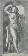 Load image into Gallery viewer, Raphael, after. Marcantonio Raimondi, after. Prudence. Engraving. XVI (?) C.

