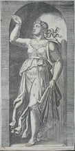 Load image into Gallery viewer, Raphael, after. Marcantonio Raimondi, after. Faith. Engraving. XVI (?) C.

