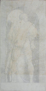 Rosso Fiorentino, after. Jacopo Caraglio, after. Hercules. Engraving. XVI C.