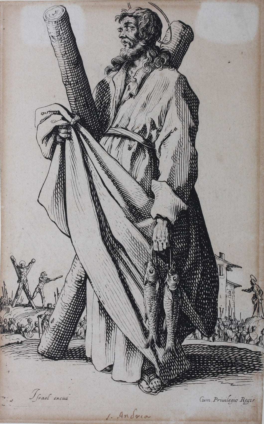 Jacques Callot. St. Andrew. Etching. c. 1631.