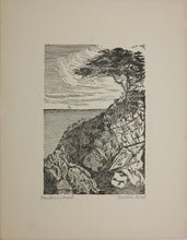 Load image into Gallery viewer, Maletia Beck. San Juan Capistrano Mission. Monterey Coast. Two etchings. c. 1932.
