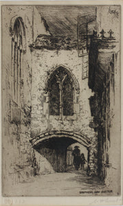 Walter Henry Sweet. Stephens Bow, Exeter. Etching.  1920th.