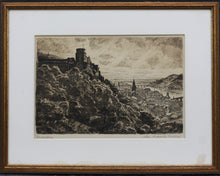 Load image into Gallery viewer, View of Heidelberg, Germany. Etching. Early XX C.
