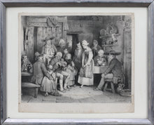 Load image into Gallery viewer, Marie Alexandre Alophe, after. The Old Fiddler. Lithograph by Jean Georges Frey. 1829 - 1835.
