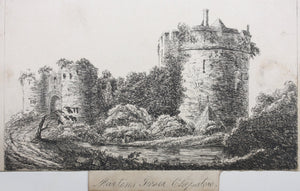Richard Cooper II, after. Martins Tower Chepstow. Etching by John Grove Spurgeon. 1799.