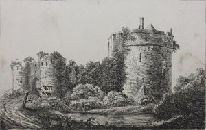 Richard Cooper II, after. Martins Tower Chepstow. Etching by John Grove Spurgeon. 1799.