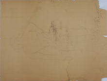 Load image into Gallery viewer, Jack Bennett. The Sailor and the Shark and two studies. Graphite drawing. 1974.
