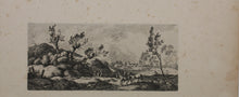 Load image into Gallery viewer, Ferdinand Kobell. Landscape - Boy with Horse. Etching. 1777.
