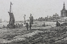 Load image into Gallery viewer, Anthonie Waterloo. Coastline With Horse And Carriage. Etching. 1630 - 1663.
