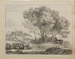 Claude Lorrain. The Goatherd. Etching. C. 1663.