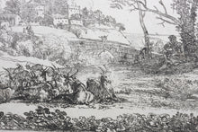 Load image into Gallery viewer, Claude Lorrain. The Goatherd. Etching. C. 1663.
