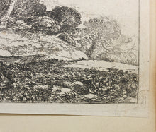 Load image into Gallery viewer, Claude Lorrain. The Goatherd. Etching. C. 1663.
