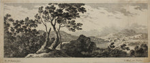 Load image into Gallery viewer, Gabriel Perelle. Landscape with river and bridge. Etching. XVII C.
