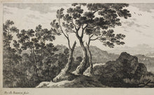 Load image into Gallery viewer, Gabriel Perelle. Landscape with river and bridge. Etching. XVII C.
