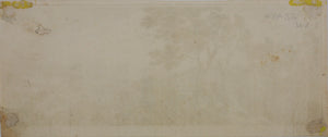 Gabriel Perelle. Landscape with river and bridge. Etching. XVII C.