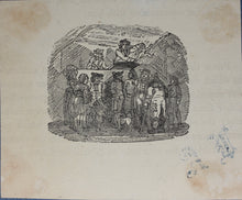Load image into Gallery viewer, Thomas Bewick, after. An illustration to the Fable of Aesop &#39;The Dog and the Wolf.&#39; Wood-engraving. 1811-1823.

