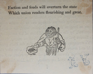 Thomas Bewick, after. An illustration to the Fable of Aesop 'The Lion and the Four Bulls.' Wood-engravings. 1811-1823.