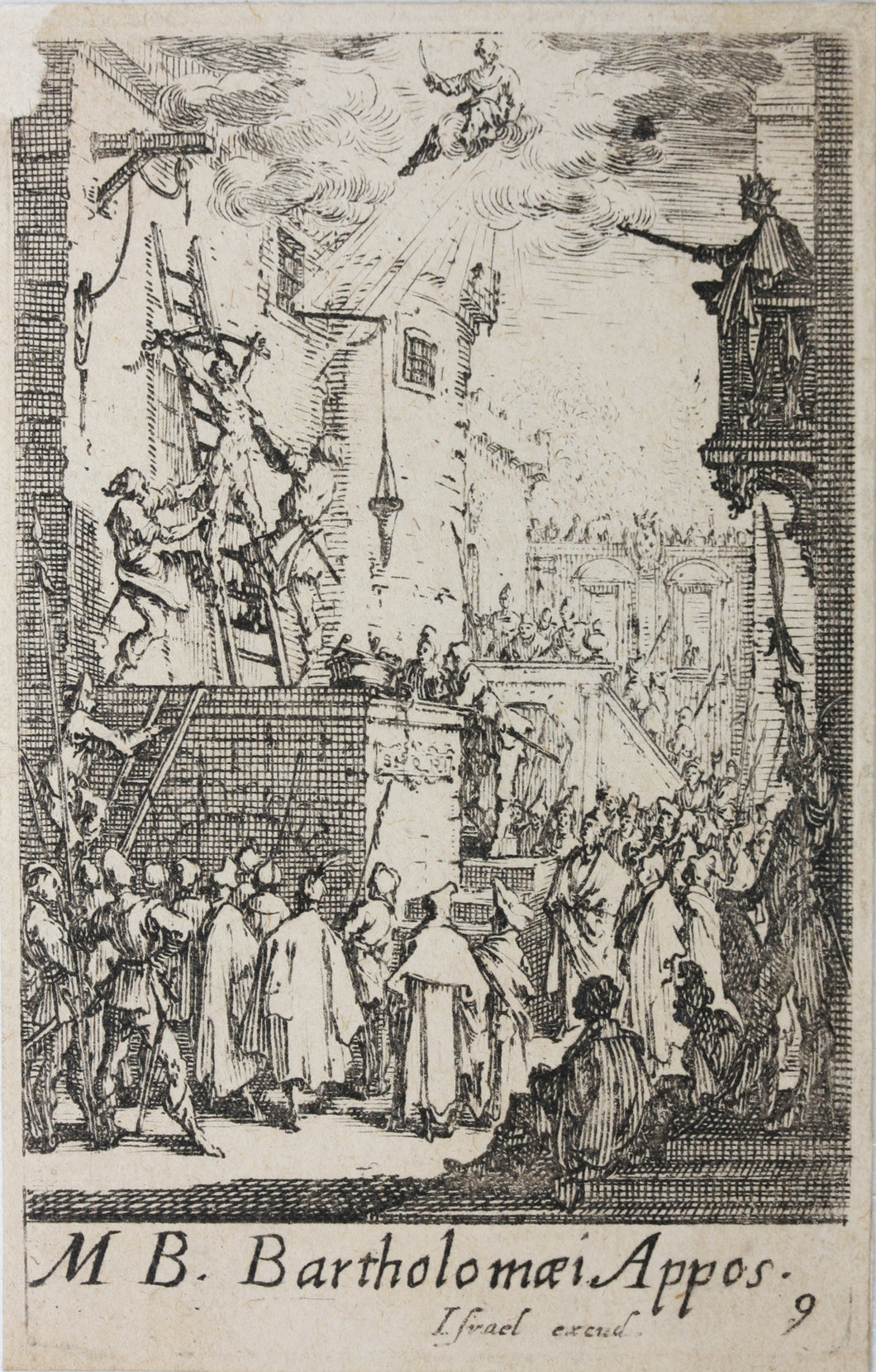Jacques Callot. Martyrdom of Saint Bartholomew. Etching. ca. 1632.