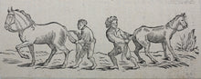 Load image into Gallery viewer, Hans Holbein the Younger, after. Silenus and Polyphemus dancing. Sertorius. Two woodcuts by Johann Gottlieb Friedrich Unger. Late XVIII C.
