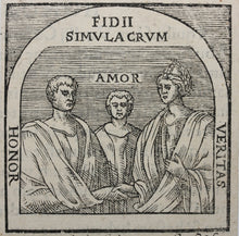 Load image into Gallery viewer, Italian School XVI C. Symbol of Faith. Woodcut.
