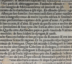 Italian School XVI C. View of Florence page CIII. Colored Woodcut.